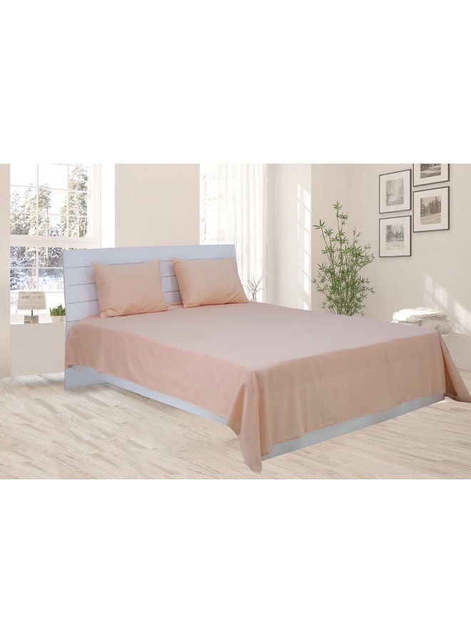 Princess 2-Piece Deyarco Single Size Sheet Set Cotton Blend Peach 120x200+25cm  - Image 1