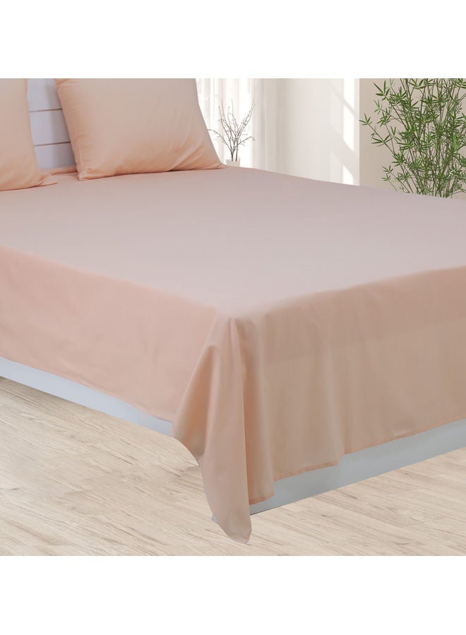 Princess 2-Piece Deyarco Single Size Sheet Set Cotton Blend Peach 120x200+25cm  - Image 2
