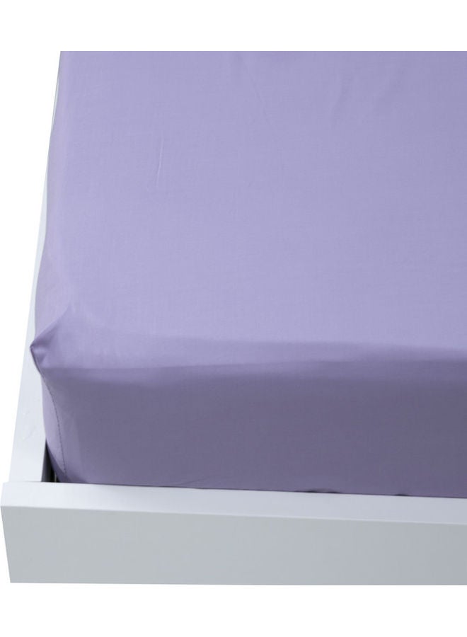 Princess 3-Piece Fitted Sheet And Pillowcases Set Cotton Blend Lilac 180 x 200cm - Image 4