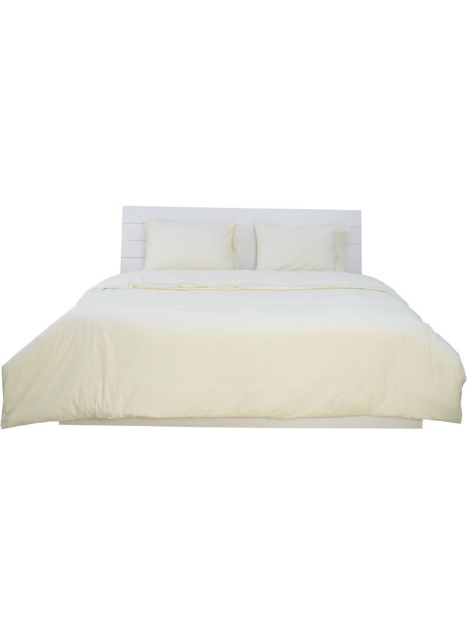 Hotel Linen Klub 2-Piece Deyarco Single Size Duvet Cover Set Cotton Blend Cream  - Image 3