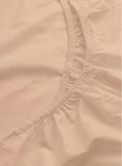 Princess 3-Piece Fitted Sheet With Pillowcases Set Cotton Blend Peach 150 x 200cm  - Image 3