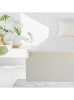 Hotel Linen Klub 3-Piece Fitted Sheet And Pillowcases Set Cotton Blend Cream 180x200cm  - Image 2