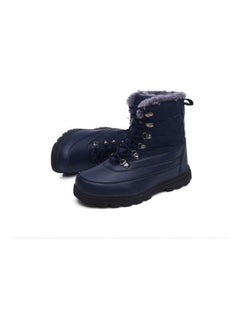 Beauenty High Tube Lace Up Outdoor Top Waterproof Casual Boots Blue  - Image 4