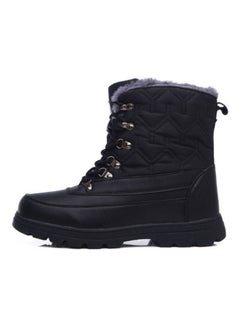 Beauenty Lace Up Outdoor High Top Waterproof Casual Boots Black  - Image 2