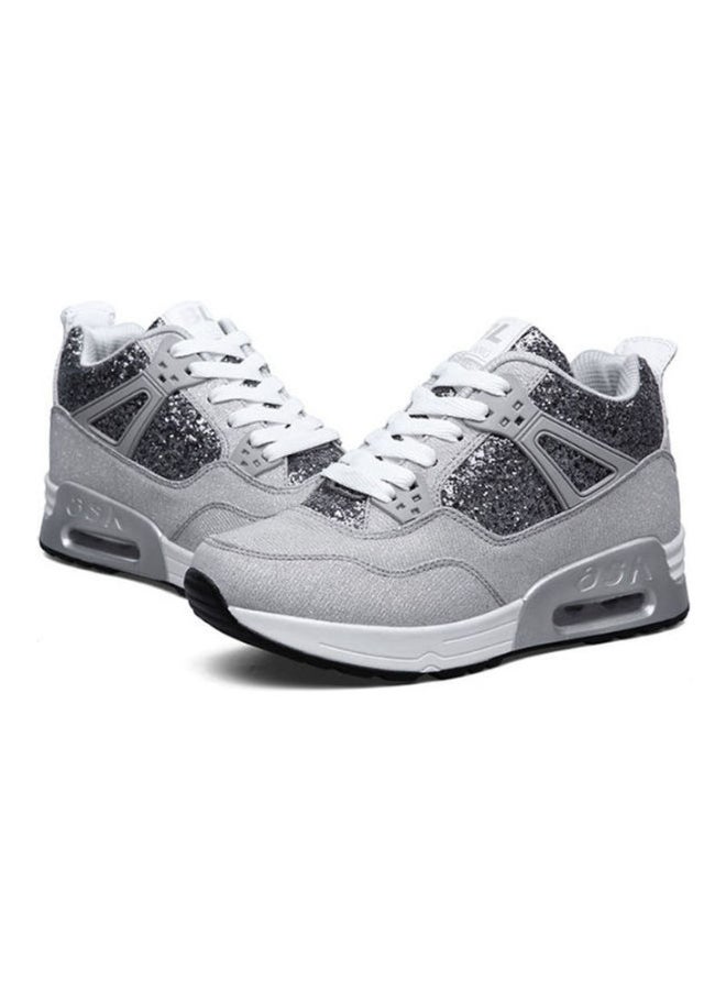 Beauenty Lace-Up Low Top Sneakers Grey/White  - Image 2