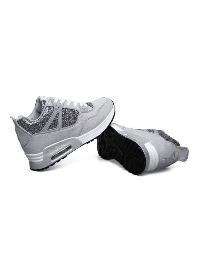 Beauenty Lace-Up Low Top Sneakers Grey/White  - Image 3