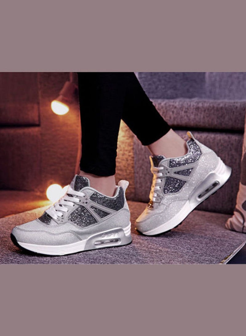 Beauenty Lace-Up Low Top Sneakers Grey/White  - Image 5