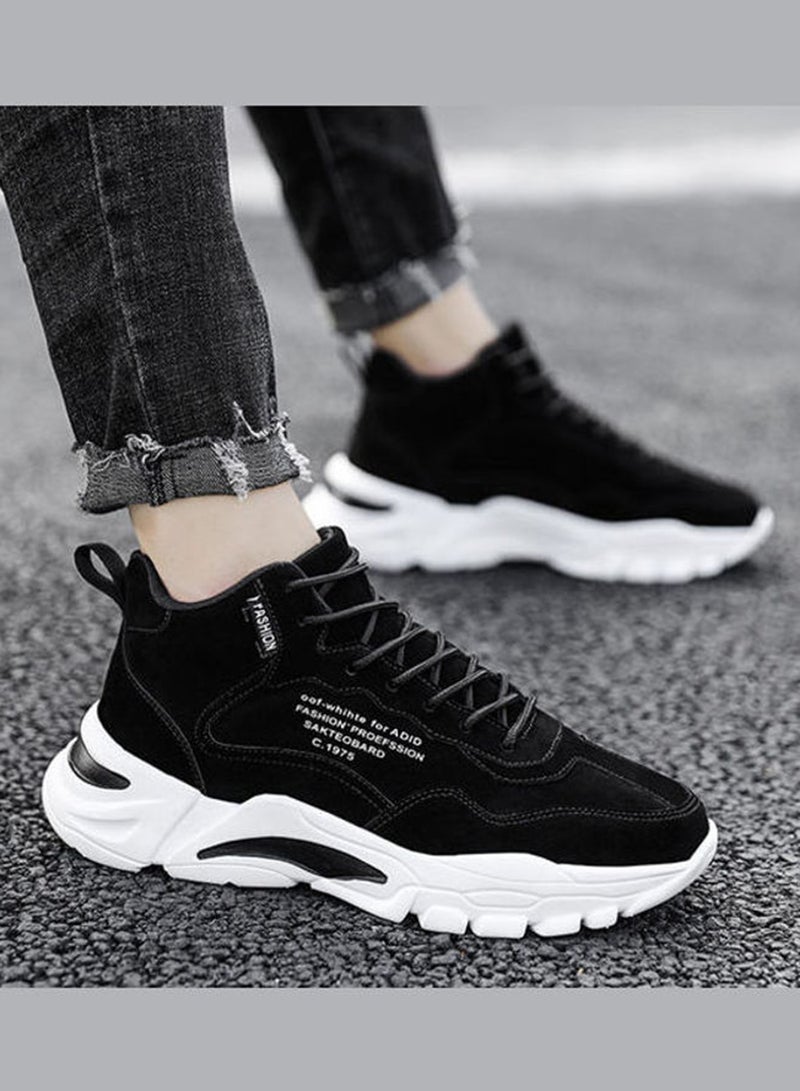 Beauenty Lace-Up High Top Sneakers Black/White  - Image 3