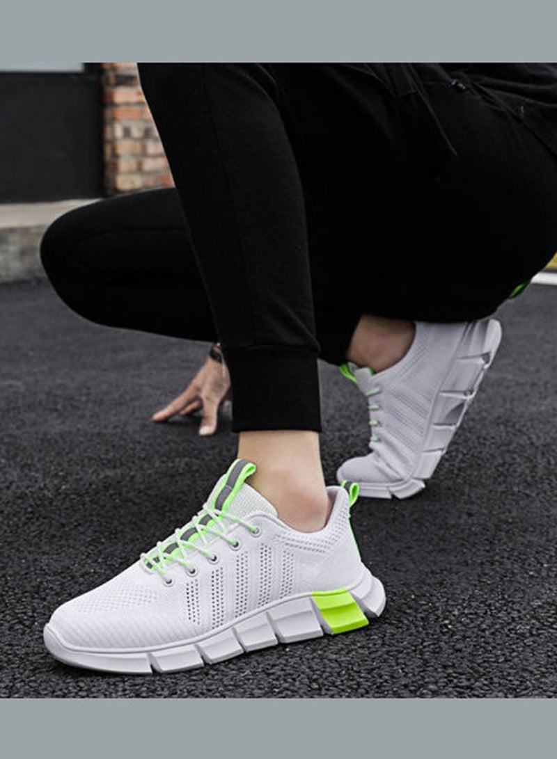 Beauenty Flying Mesh Breathable Sport Shoes White - Image 4