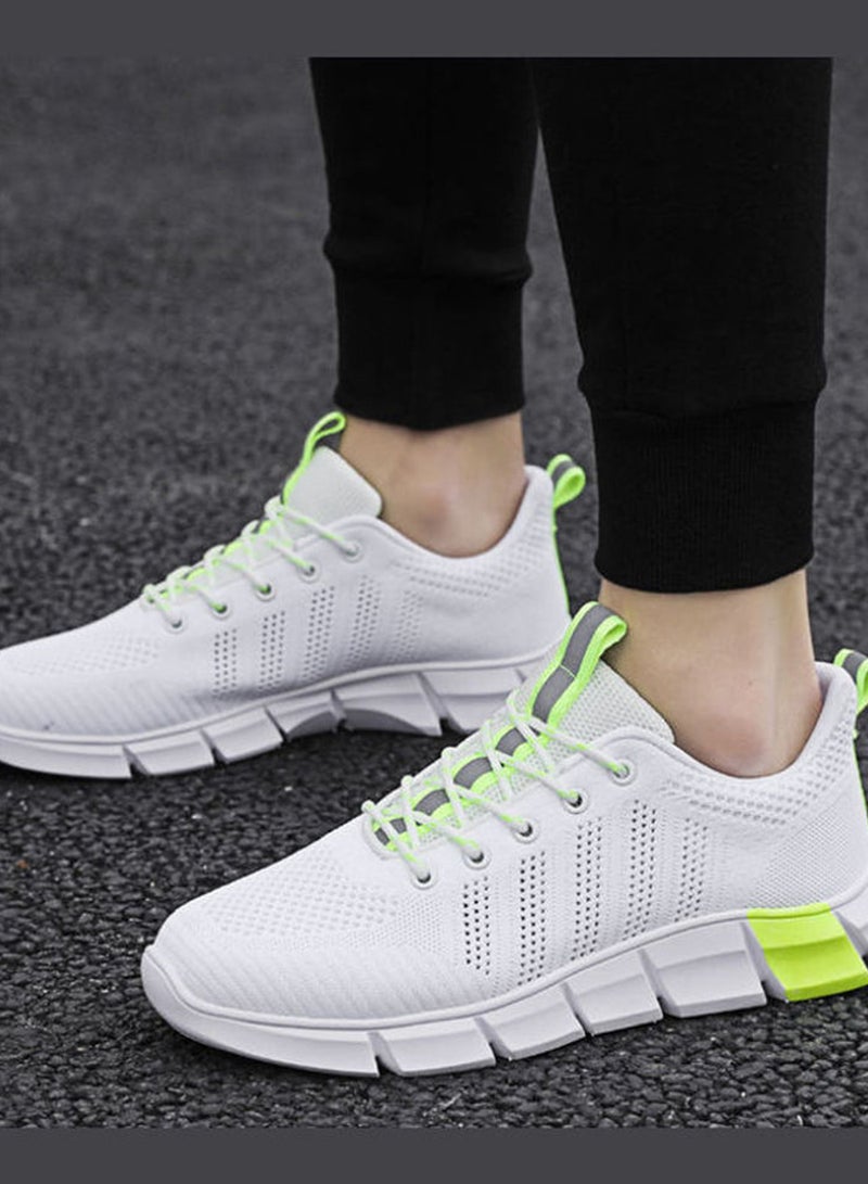 Beauenty Flying Mesh Breathable Sport Shoes White - Image 2
