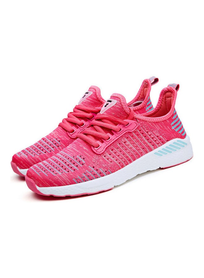 Beauenty - Flying Thread Mesh Running Shoes Red - Image 1