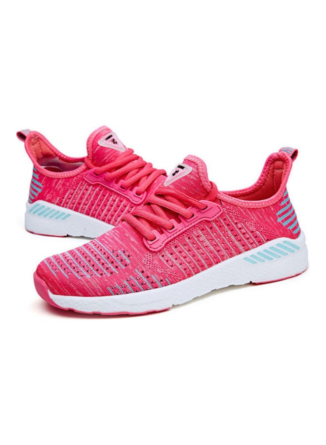 Beauenty - Flying Thread Mesh Running Shoes Red - Image 1