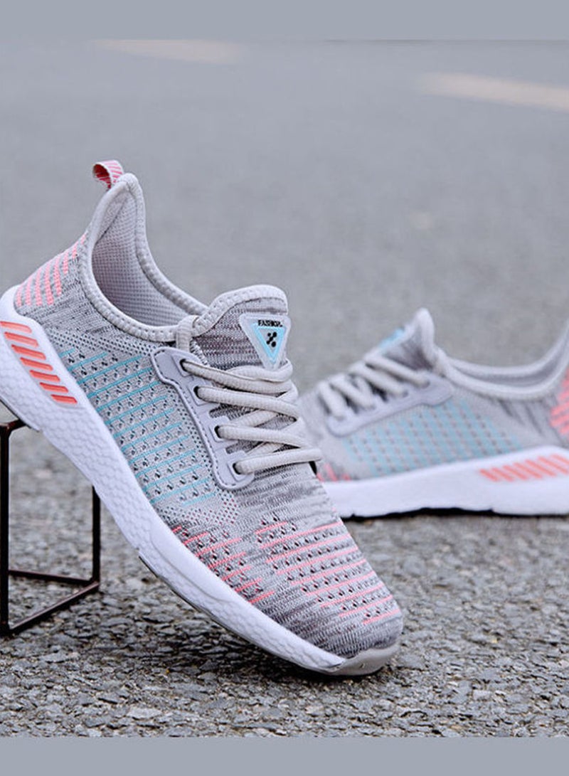 Beauenty - Flying Thread Mesh Running Shoes Grey - Image 1