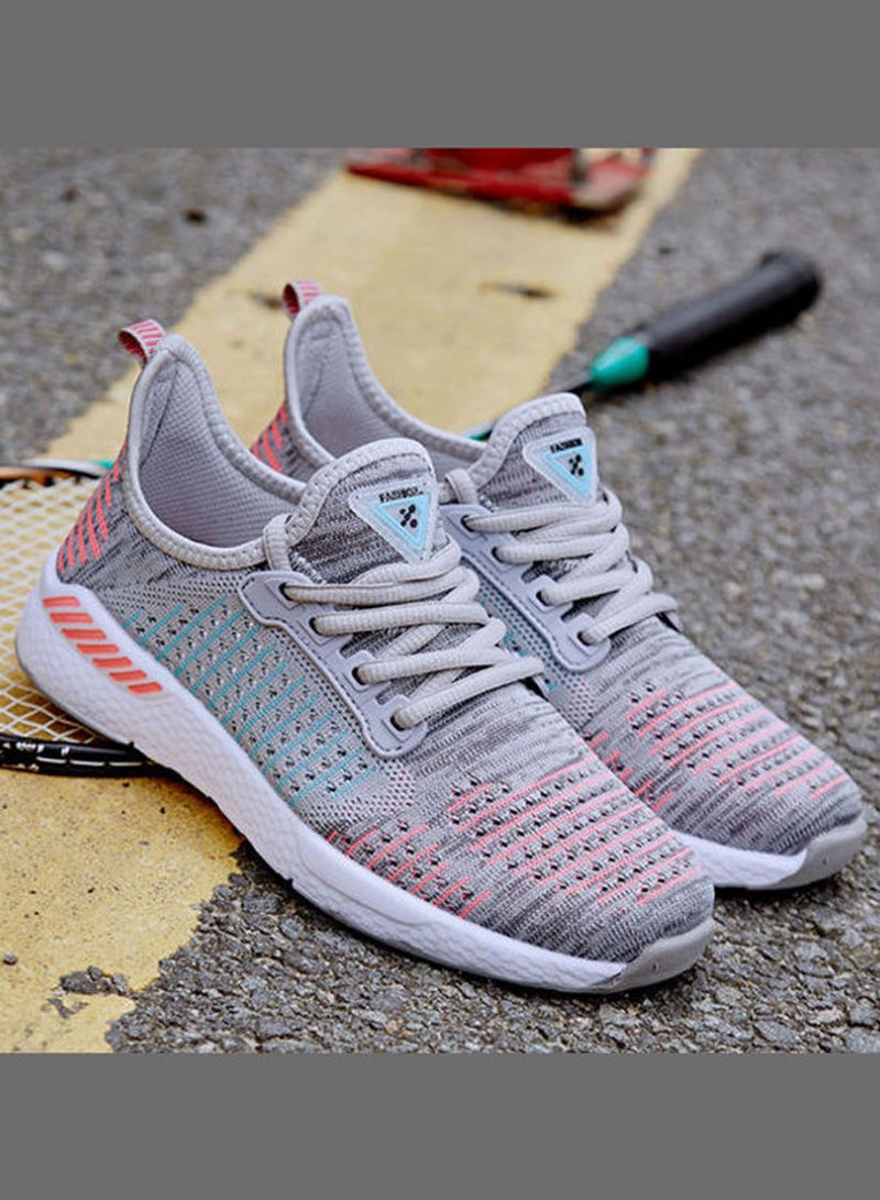 Beauenty - Flying Thread Mesh Running Shoes Grey - Image 1
