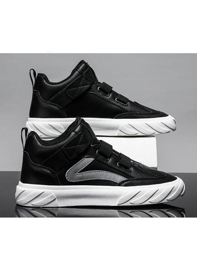 Beauenty Autumn Korean Breathable Xiaobai Versatile High Top Sneakers Black  - Image 2