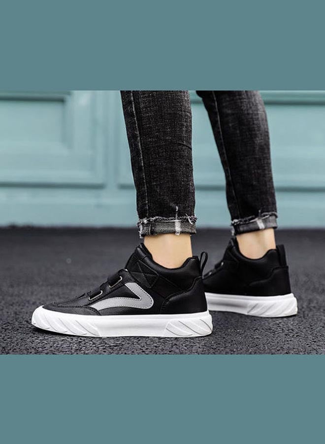 Beauenty Autumn Korean Breathable Xiaobai Versatile High Top Sneakers Black  - Image 3