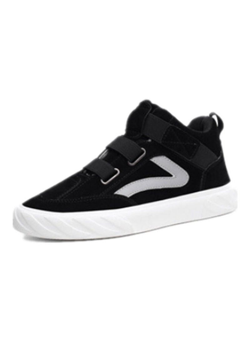 Beauenty Autumn Korean Leisure Fashion Breathable High Top Slip-On Shoes Black - Image 1