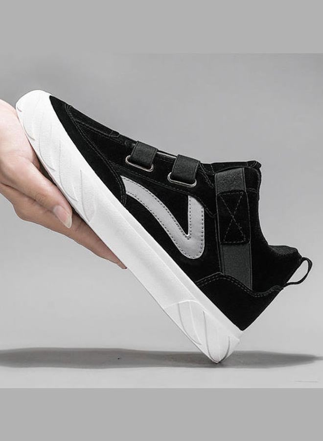 Beauenty Autumn Korean Leisure Fashion Breathable High Top Slip-On Shoes Black - Image 2