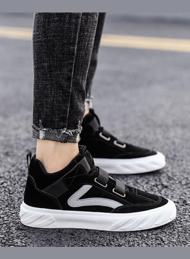 Beauenty Autumn Korean Leisure Fashion Breathable High Top Slip-On Shoes Black - Image 4