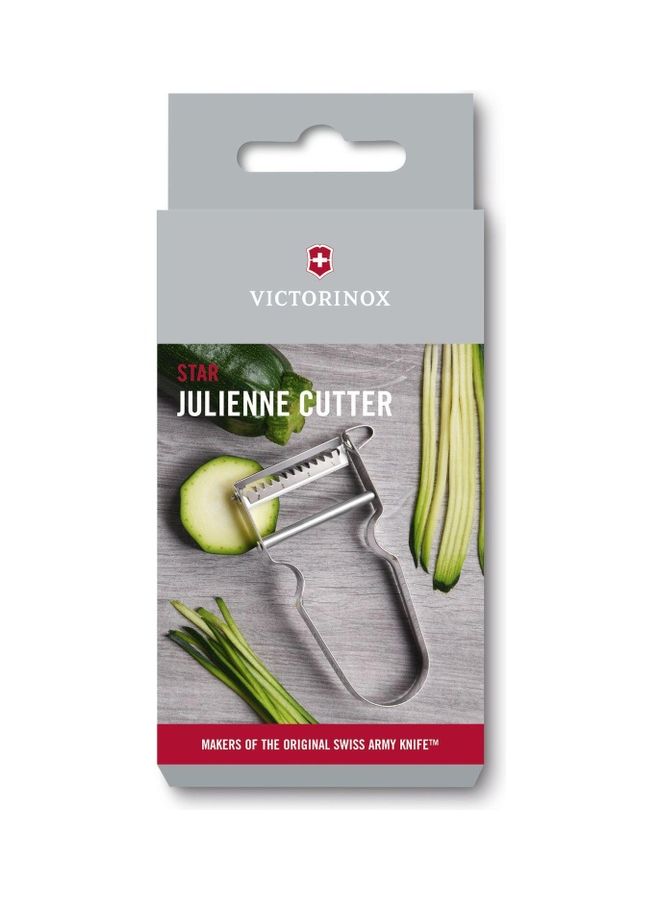 Star Peeler With Julienne Serrated Edge Grey/Silver 110x65x12mm - v1639375561/N52150489A_2