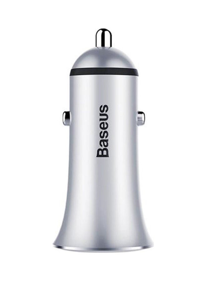 Baseus Trumpet Metal Power Car Charger Grey  - Image 2
