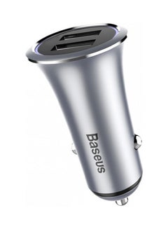 Baseus Trumpet Metal Power Car Charger Grey  - Image 3