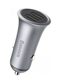 Baseus Trumpet Metal Power Car Charger Grey  - Image 4