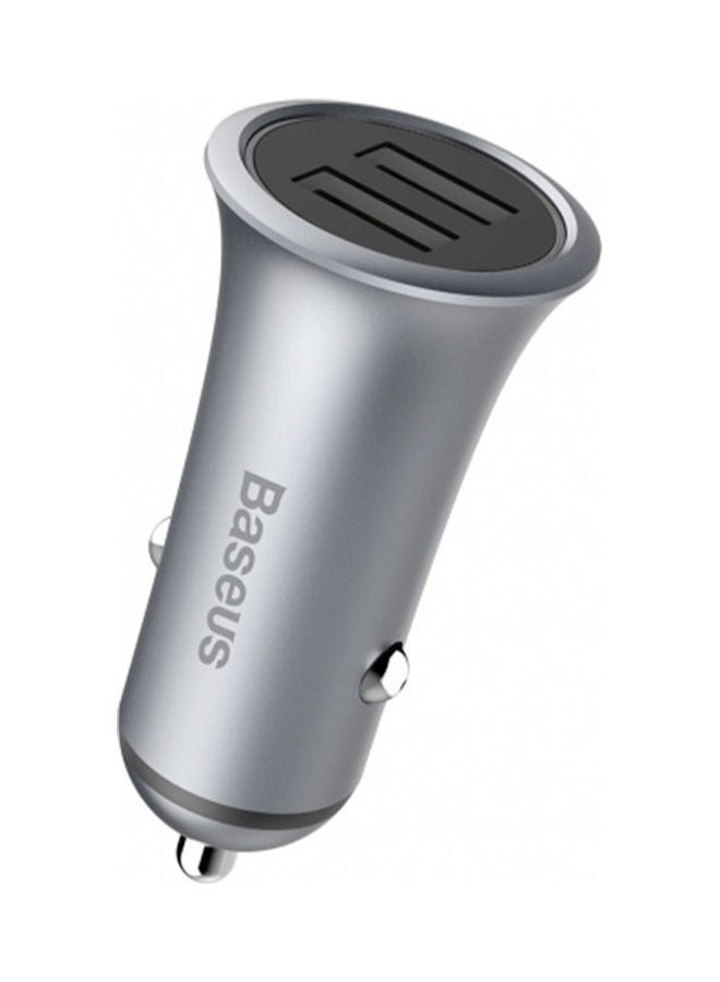 Baseus Trumpet Metal Power Car Charger Grey  - Image 4
