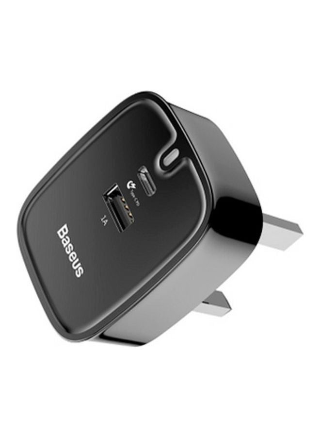 Baseus Dual Ports Mobile Charger Black - Image 1