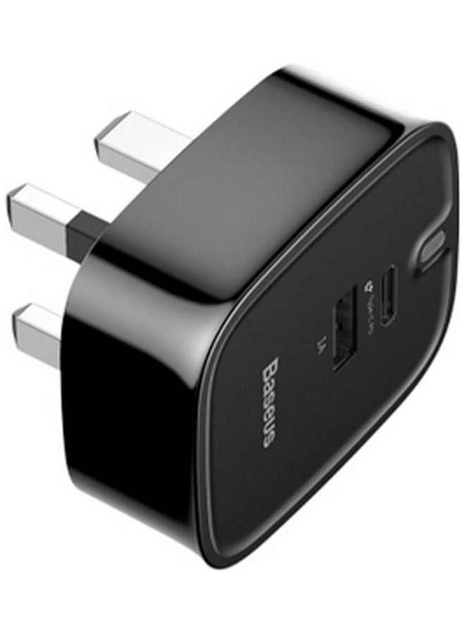 Baseus Dual Ports Mobile Charger Black - Image 3