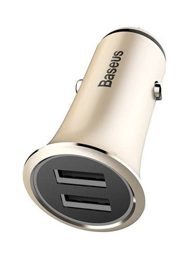 Baseus Trumpet Metal Power Car Charger Gold  - Image 2