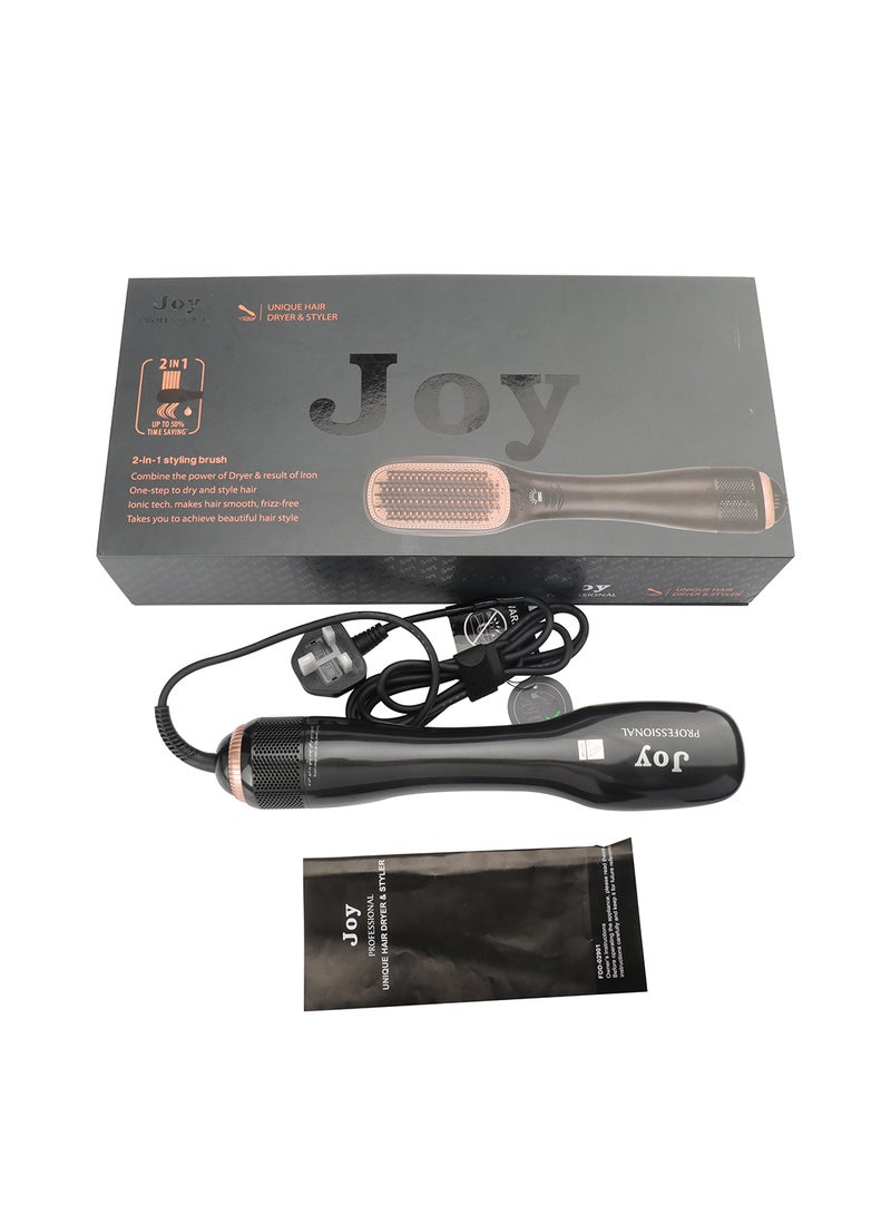 JOY Hair Dryer Brush Black 12.6kg - Image 1