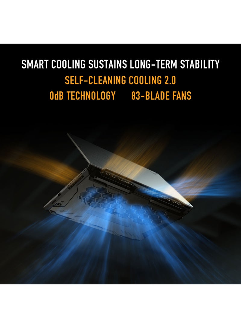 ASUS - TUF Gaming F15 FX506HEB-HN154T Laptop With 15.6-Inch Full HD Display, Core i7-11800H Processor / 16GB RAM / 1TB SSD / 4GB NVIDIA GeForce RTX 3050 Ti / Windows 10 Home /International Version English/Arabic Eclipse Gray - Image 1