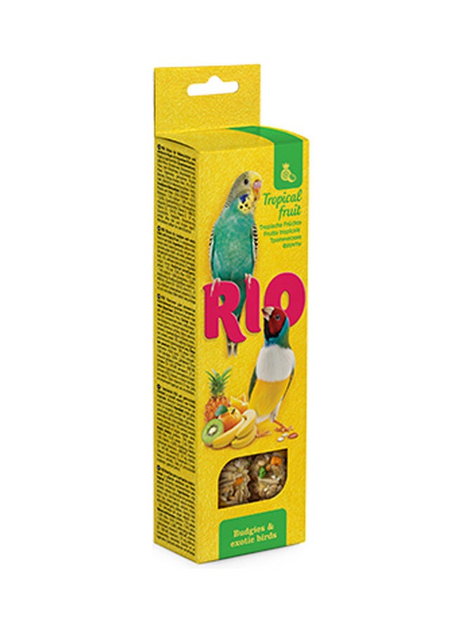 RIO Sticks For Budgies And Exotic Birds With Tropical Fruit Brown 80grams