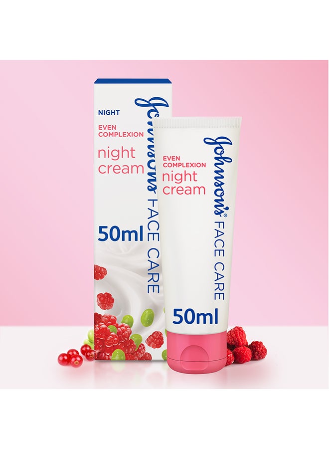 JOHNSON’S Night Cream, Even Complexion, 50ml