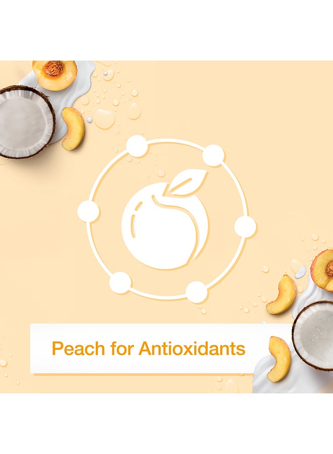 جونسون غسول الجسم جونسون - فيتا ريتش، سموثيز، إندالجينج، زبادي، خوخ وجوز الهند 250ملليلتر - Image 3