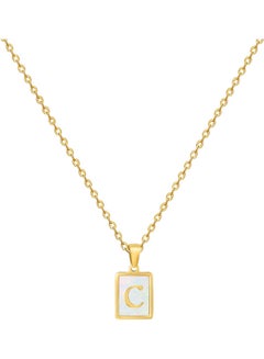 Necklace With Pendant Letter C