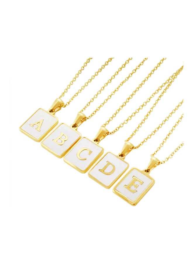 AIWANTO - Necklace With Pendant Letter C - Image 1