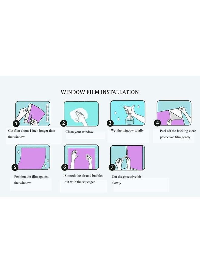 كابتن تيك غشاء خصوصية للنافذة متعدد الاستعمالات شفاف 60x100Ø³Ù†ØªÙŠÙ…ØªØ±  - Image 5