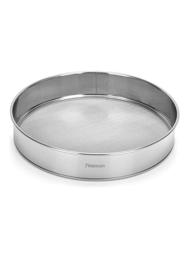 Fissman Steel Flour Sifter Silver 24cm - Image 1