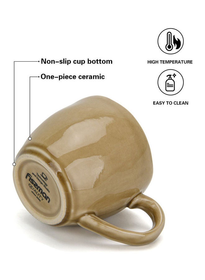 فيسمان مج من السيراميك بني 420ملليلتر - Image 4