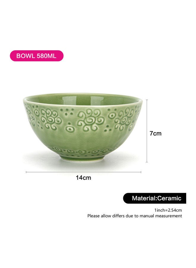 Fissman Ceramic Bowl Green 14cm - Image 3