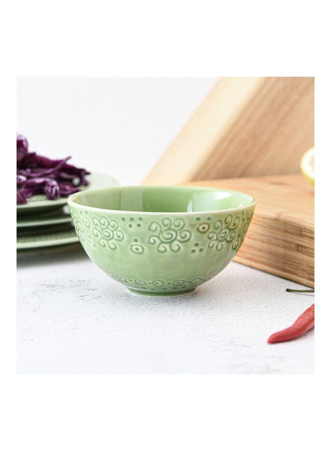 Fissman Ceramic Bowl Green 14cm - Image 5