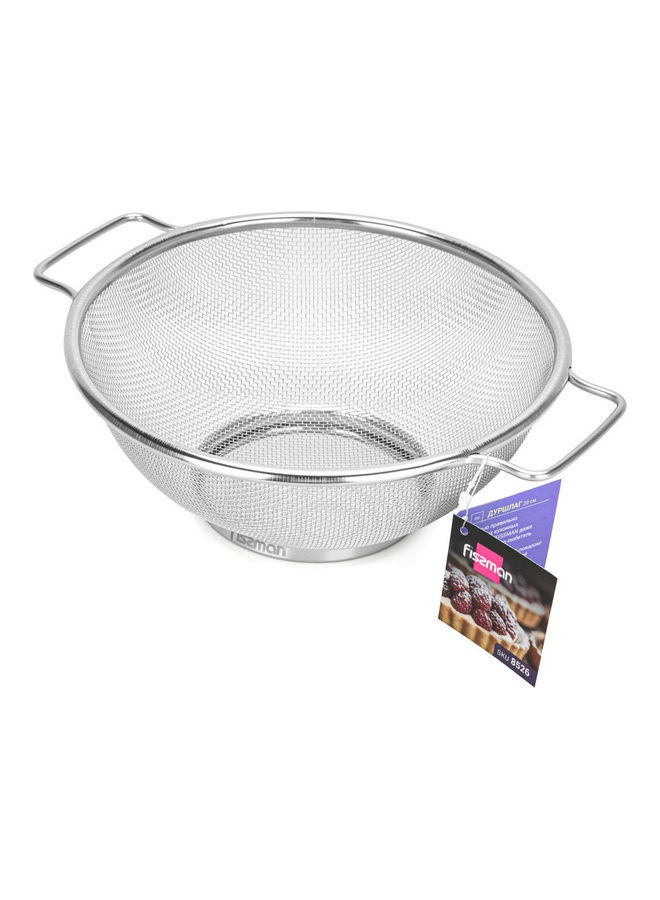 Fissman Round Stainer With Handle Silver 20cm  - Image 4