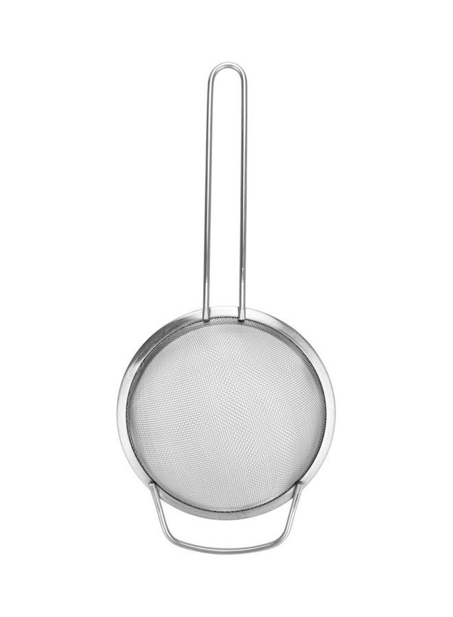 Fissman Steel Strainer With Handle Silver 14cm - Image 1