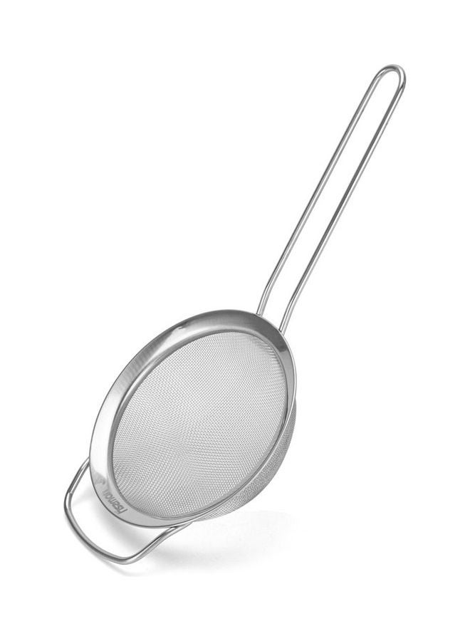 Fissman Steel Strainer With Handle Silver 14cm - Image 2