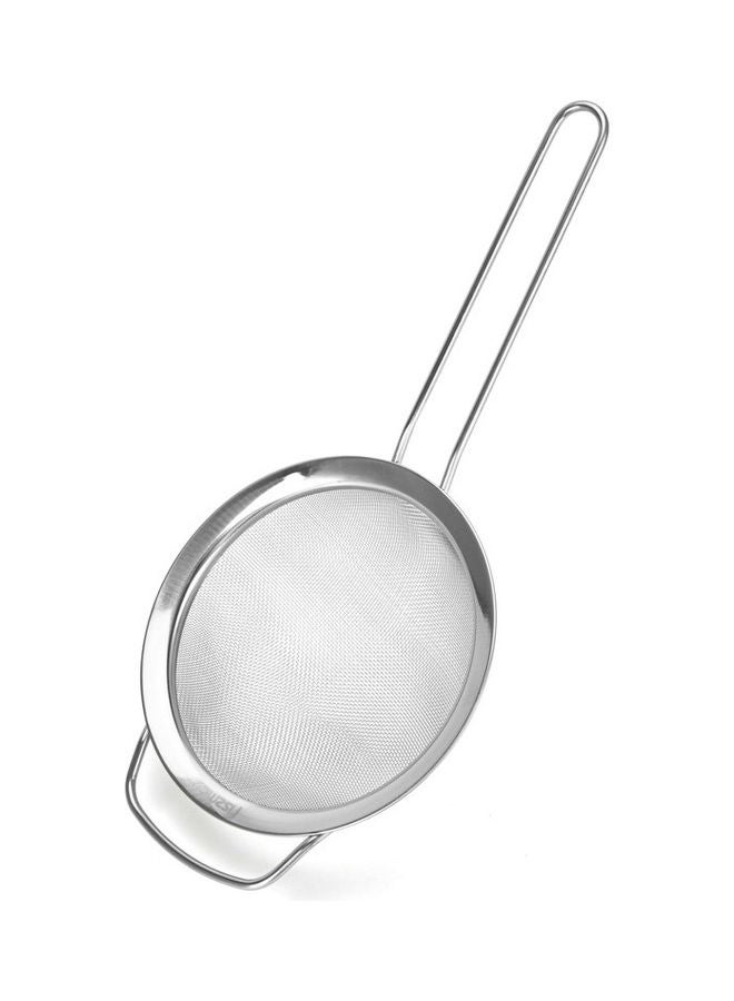 Fissman Steel Strainer With Handle Silver 16cm - Image 2
