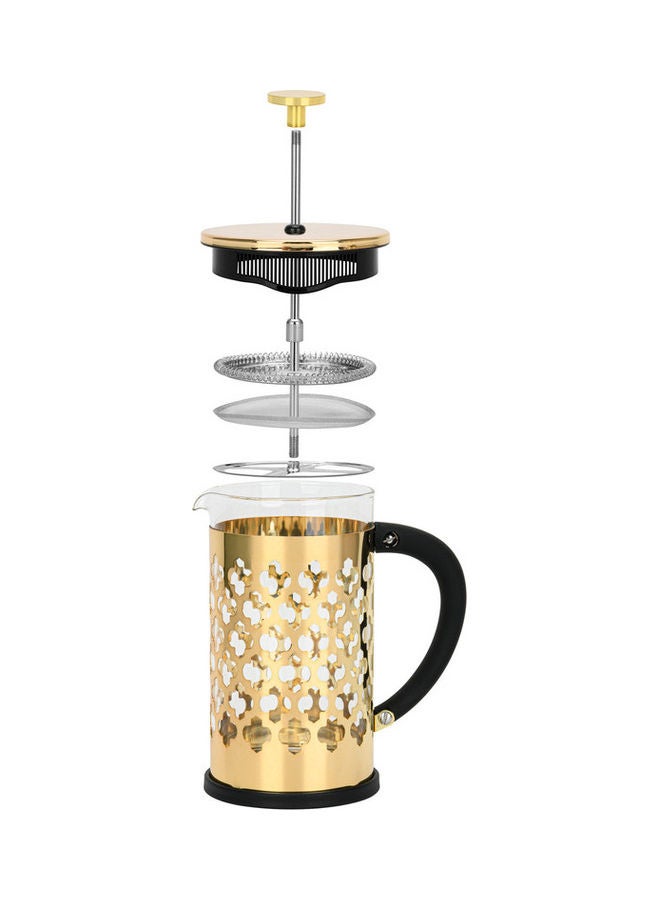 فيسمان مكبس قهوة فرنسي لصنع القهوة من زجاج البوروسيليكات من سلسلة أمادو ذهبي/ أسود 600ملليلتر - Image 2