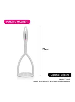 Fissman Bianca Series Potato Masher White 29cm  - Image 4