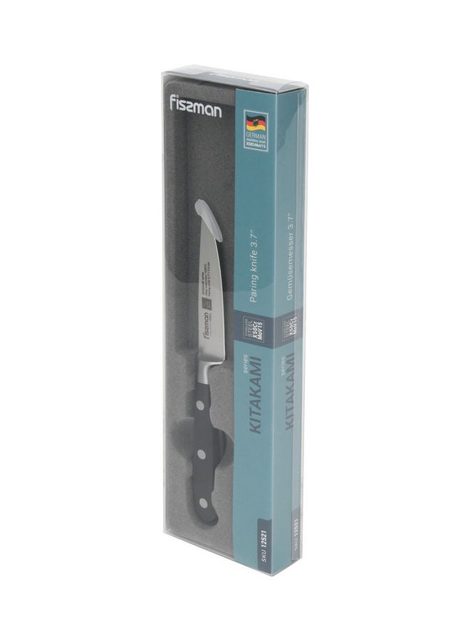 Paring Kitakami Knife Silver/Black 3.7inch